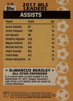 2018 Topps MLS - All-Star #AS-DB DaMarcus Beasley Back