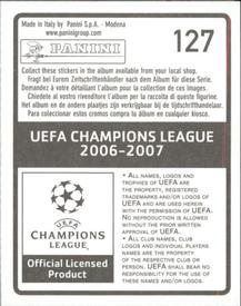 2006-07 Panini UEFA Champions League Stickers #127 Fabio Grosso Back