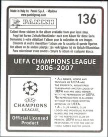 2006-07 Panini UEFA Champions League Stickers #136 Patrick Vieira Back