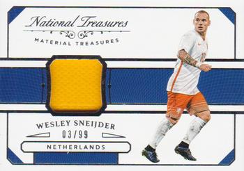 2018 Panini National Treasures - Material Treasures #MT-WS Wesley Sneijder Front