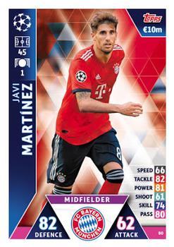 2018-19 Topps Match Attax UEFA Champions League #80 Javi Martínez Front