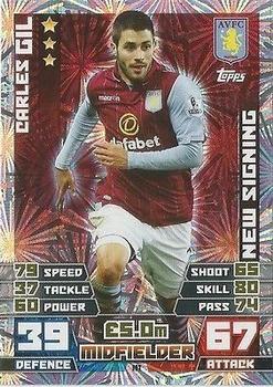 2014-15 Topps Match Attax Premier League Extra - New Signing #N1 Carles Gil Front