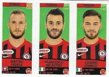 2017-18 Panini Calciatori Stickers #638 Matteo Fedele / Francesco Nicastro / Cosimo Chiricò Front