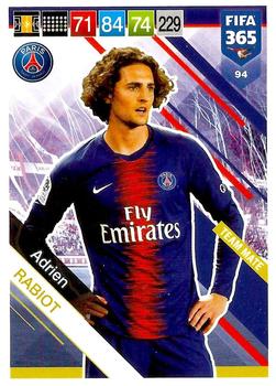 2018-19 Panini Adrenalyn XL FIFA 365 #94 Adrien Rabiot Front