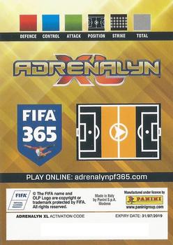 2018-19 Panini Adrenalyn XL FIFA 365 #337 Bernado Silva / David Silva / Ilkay Gündogan Back