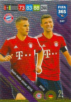 2018-19 Panini Adrenalyn XL FIFA 365 #347 Joshua Kimmich / Thomas Müller Front