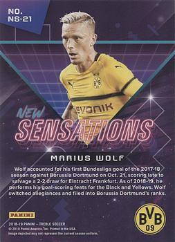 2018-19 Panini Treble - New Sensations Red #NS-21 Marius Wolf Back