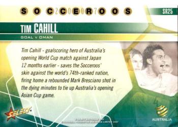 2007 Select A-League - Socceroos #SR25 Tim Cahill Back