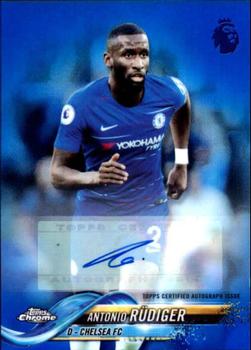 2018-19 Topps Chrome Premier League - Autographs Blue Refractor #63 Antonio Rudiger Front