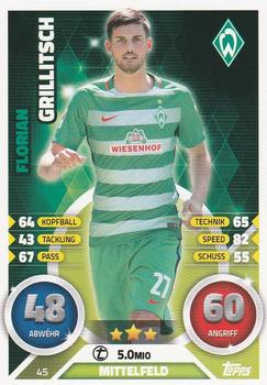 2016-17 Topps Match Attax Bundesliga #45 Florian Grillitsch Front