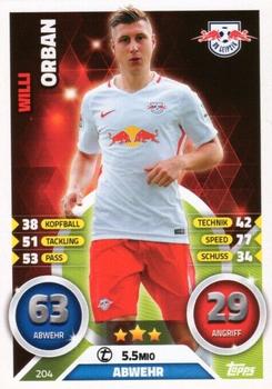 2016-17 Topps Match Attax Bundesliga #204 Willi Orban Front