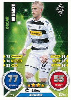 2016-17 Topps Match Attax Bundesliga #255 Oscar Wendt Front