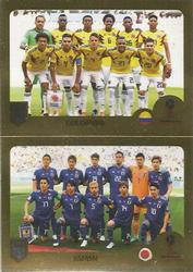 2019 Panini FIFA 365 (Grey Back) #415 Colombia / Japan Front