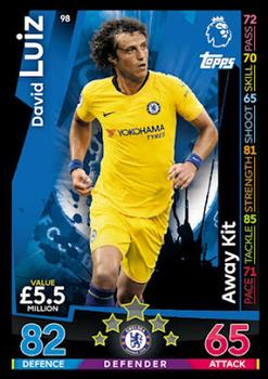 2018-19 Topps Match Attax Premier League #98 David Luiz Front
