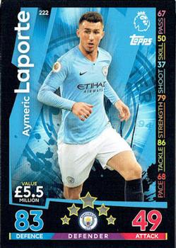 2018-19 Topps Match Attax Premier League #222 Aymeric Laporte Front