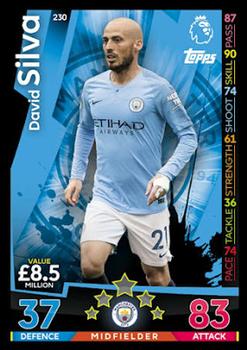 2018-19 Topps Match Attax Premier League #230 David Silva Front