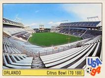 1994 Panini World Cup (International, Black Backs) #12 Citrus Bowl Front