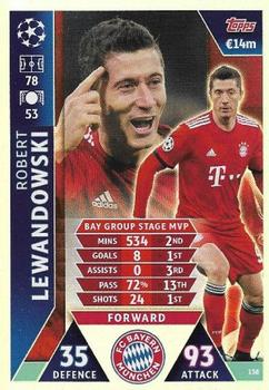 2019 Topps Match Attax UEFA Champions League Road To Madrid 19 #138 Robert Lewandowski Front