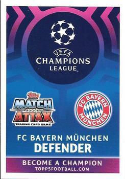 2019 Topps Match Attax UEFA Champions League Road To Madrid 19 #193 David Alaba Back