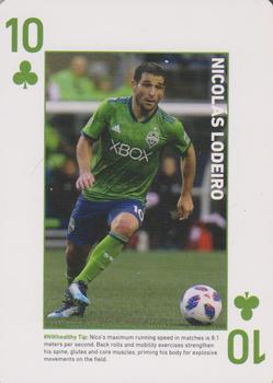 2018 CHI Franciscan Seattle Sounders FC Playing Cards #10♣ Nicolas Lodeiro Front