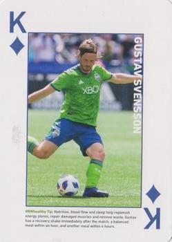 2018 CHI Franciscan Seattle Sounders FC Playing Cards #K♦ Gustav Svensson Front