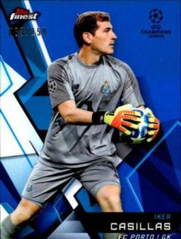 2018-19 Finest UEFA Champions League - Blue Refractor #39 Iker Casillas Front