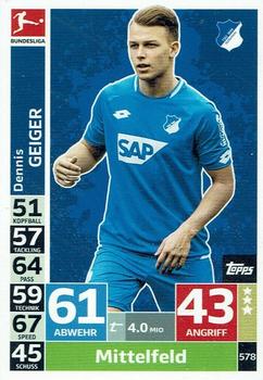 2018-19 Topps Match Attax Bundesliga Extra #578 Dennis Geiger Front