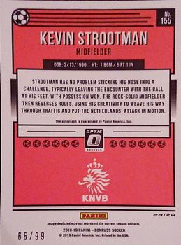 2018-19 Donruss - Optic Autographs Blue #155 Kevin Strootman Back