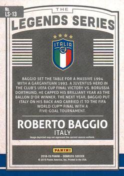 2018-19 Donruss - Legends Series #LS-13 Roberto Baggio Back