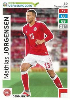 2019 Panini Adrenalyn XL Road to UEFA Euro 2020 #39 Mathias Jørgensen Front