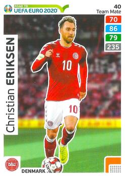 2019 Panini Adrenalyn XL Road to UEFA Euro 2020 #40 Christian Eriksen Front