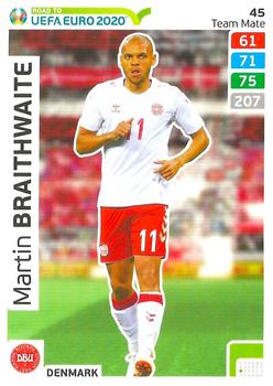 2019 Panini Adrenalyn XL Road to UEFA Euro 2020 #45 Martin Braithwaite Front