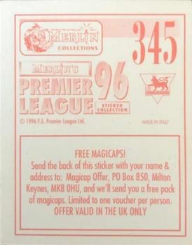 1995-96 Merlin's Premier League 96 #345 Club Programme Back