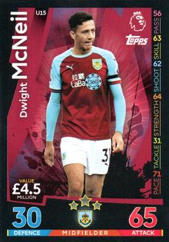 2018-19 Topps Match Attax Premier League Extra #U15 Dwight McNeil Front