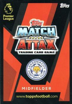 2018-19 Topps Match Attax Premier League Extra - New Signings #NS14 Youri Tielemans Back