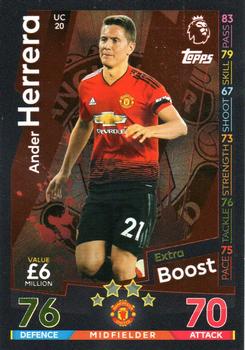 2018-19 Topps Match Attax Premier League Extra - Extra Boost #UC20 Ander Herrera Front