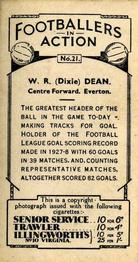 1934 Gallaher Footballers in Action #21 Dixie Dean Back