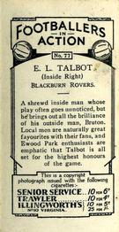 1934 Gallaher Footballers in Action #77 Les Talbot Back
