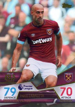 2018 Topps Match Attax Ultimate #93 Pablo Zabaleta Front