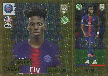 2019 Panini FIFA 365 (Pink Back) #442 Timothy Weah Front