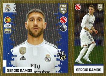 2019 Panini FIFA 365 (Green Back) #75 Sergio Ramos Front