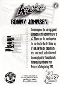 1999 Futera Manchester United Fans' Selection - Foil #40 Ronny Johnsen Back