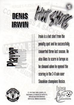 1999 Futera Manchester United Fans' Selection - Foil #48 Denis Irwin Back