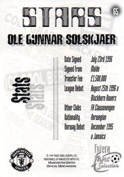 1999 Futera Manchester United Fans' Selection - Foil #65 Ole Gunnar Solskjaer Back