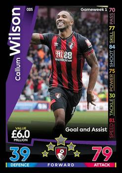 2018-19 Topps On-Demand Match Attax Premier League #OD5 Callum Wilson Front