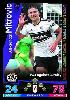 2018-19 Topps On-Demand Match Attax Premier League #OD12 Aleksandar Mitrovic Front