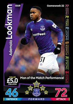 2018-19 Topps On-Demand Match Attax Premier League #OD109 Ademola Lookman Front