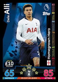 2018-19 Topps On-Demand Match Attax Premier League - Homegrown Heroes #NNO Dele Alli Front