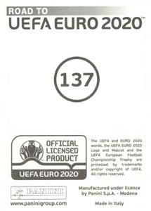 2019 Panini Road to UEFA Euro 2020 Stickers #137 Zeca Back