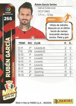 2019-20 Panini Megacracks LaLiga Santander #266 Rubén García Back